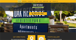 Desktop Screenshot of oakreserveapts.com